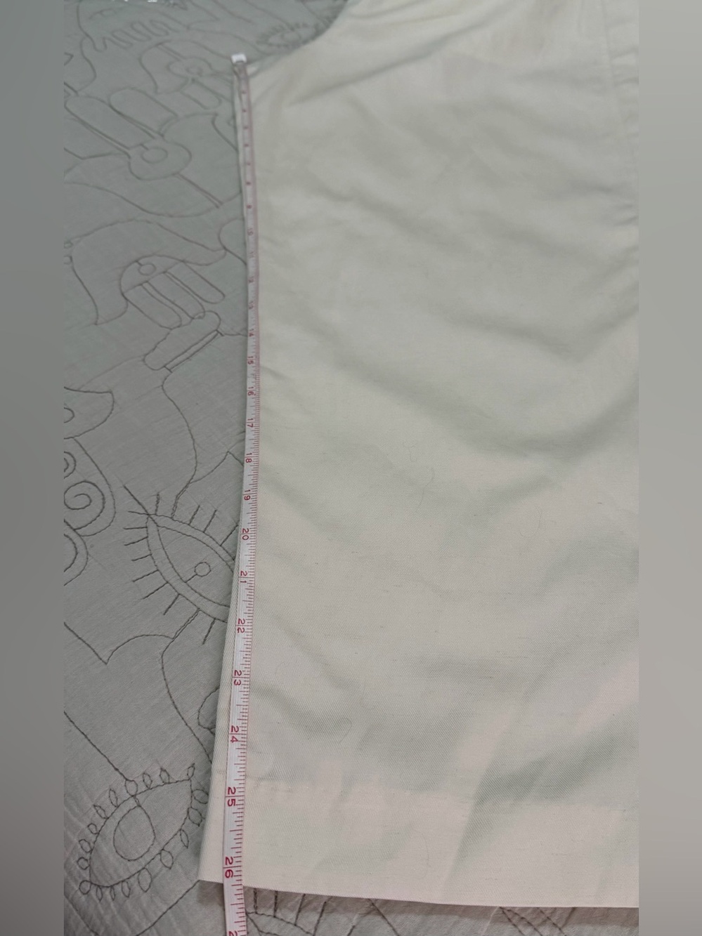 Madewell Barrel-Leg Drapey Twill Pants Vintage Ivory Size 8 NWT - Picture 12 of 12